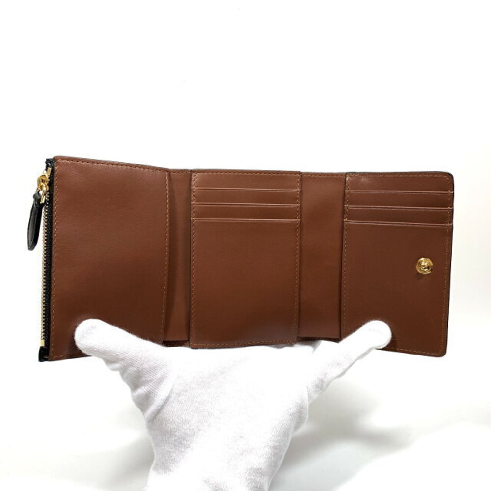 Burberry Beige Canvas fold Tri Wallet - Picture 3 of 6